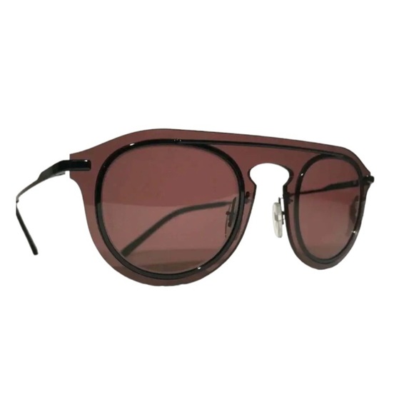 $350 Dolce&Gabbana Round Sunglasses Bordeaux Frame Smoke Lens Made in Italy NWT - Picture 7 of 14